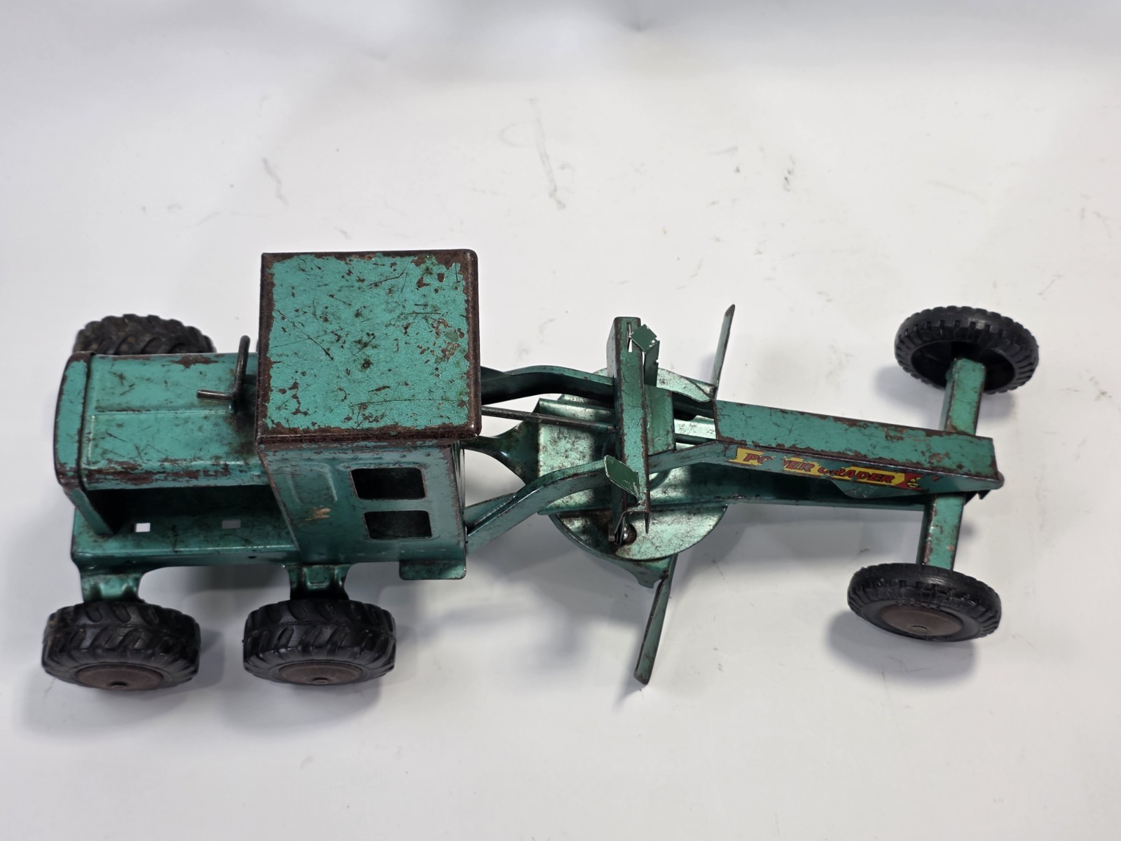 Vintage 1950’s Marx, Power Grader, Steel Toy, Good Condition, Green