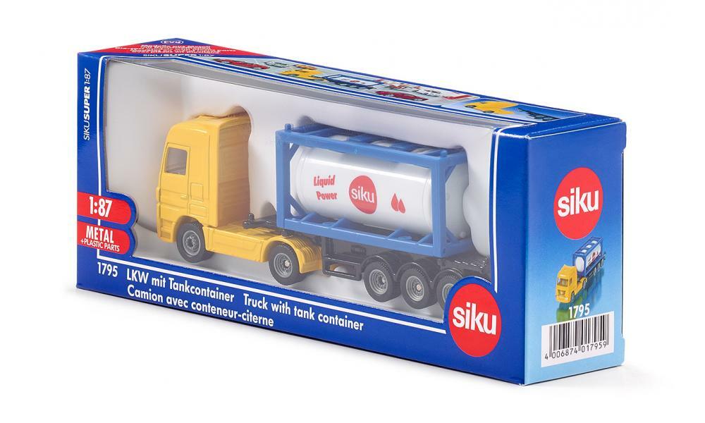 NEW SIKU SUPER 1795 Mercedes Actros Truck Tank Container 1:87 Die Cast Model RET