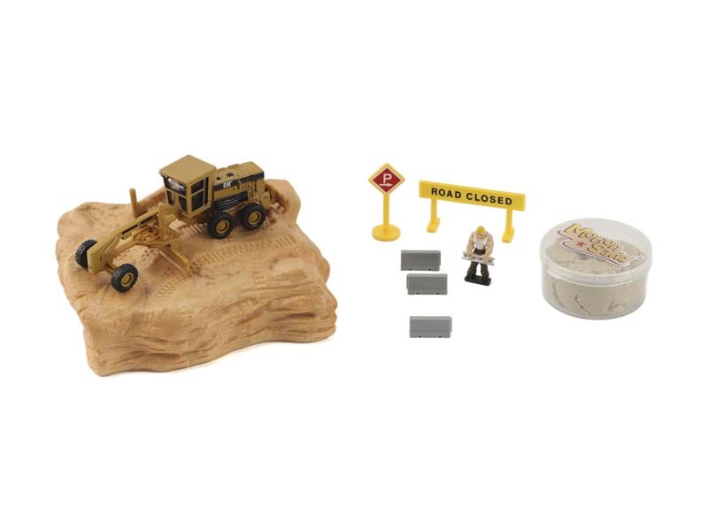 CAT Caterpillar 163H Motor Grader Earth Mover Playset Diecast 1:87 Scale Model –