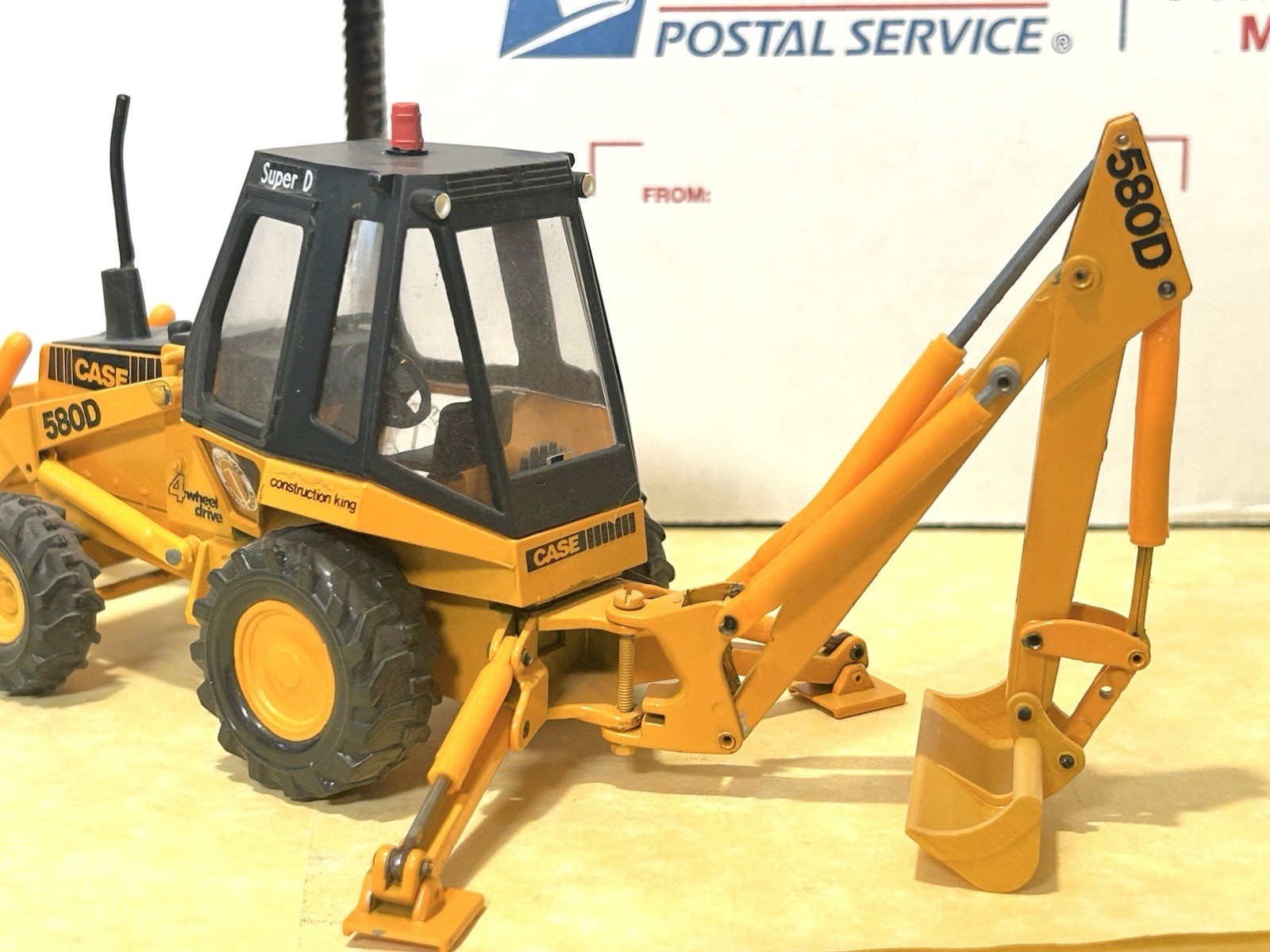 Conrad 1/35 Scale Custom Case 580 “Super D” 4WD Backhoe ‘Colorado Public Works’