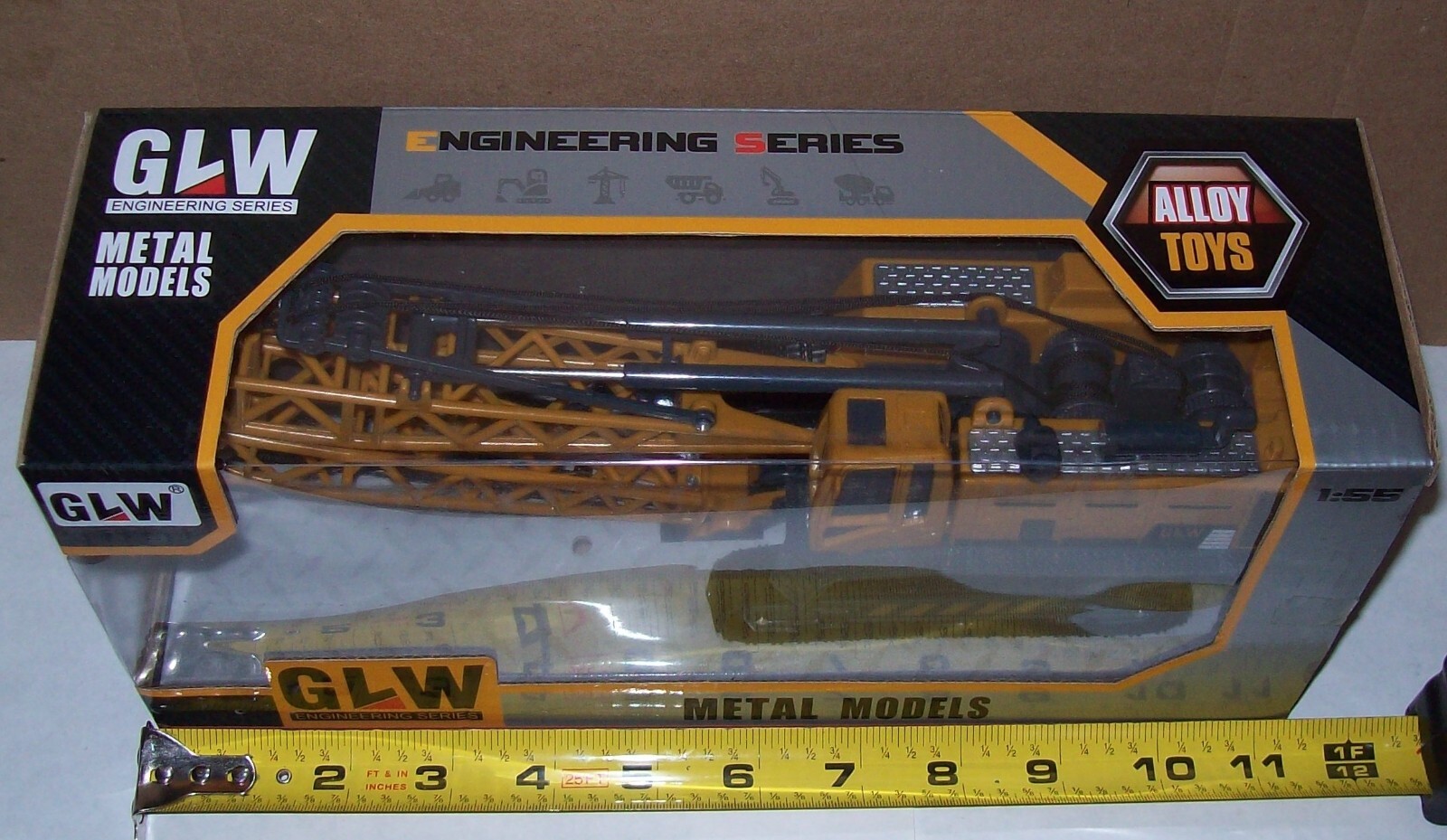 1:55 ‘O’ Gauge Crawler Construction Crane by GLW Metal Models Engineering Series