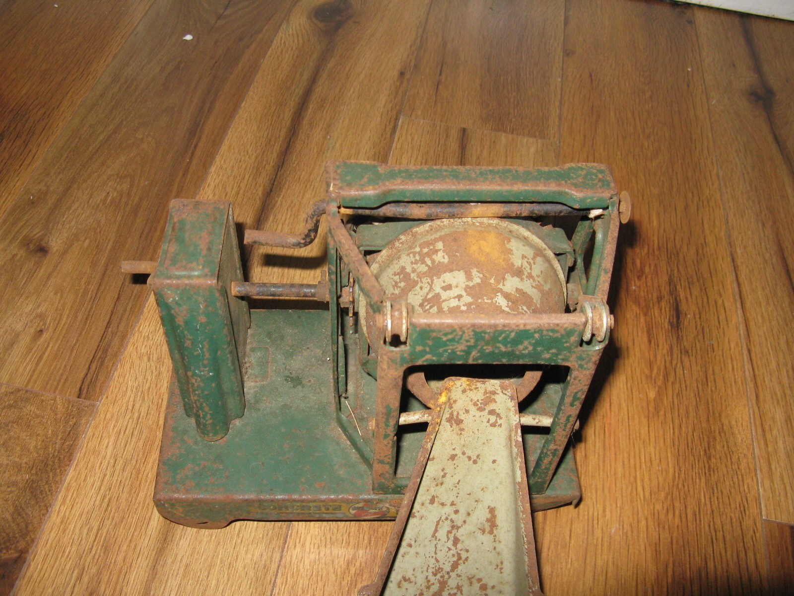 **PARTS REPAIR** Antique BUDDY L Green Concrete Cement Mixer Pressed Steel 1930s