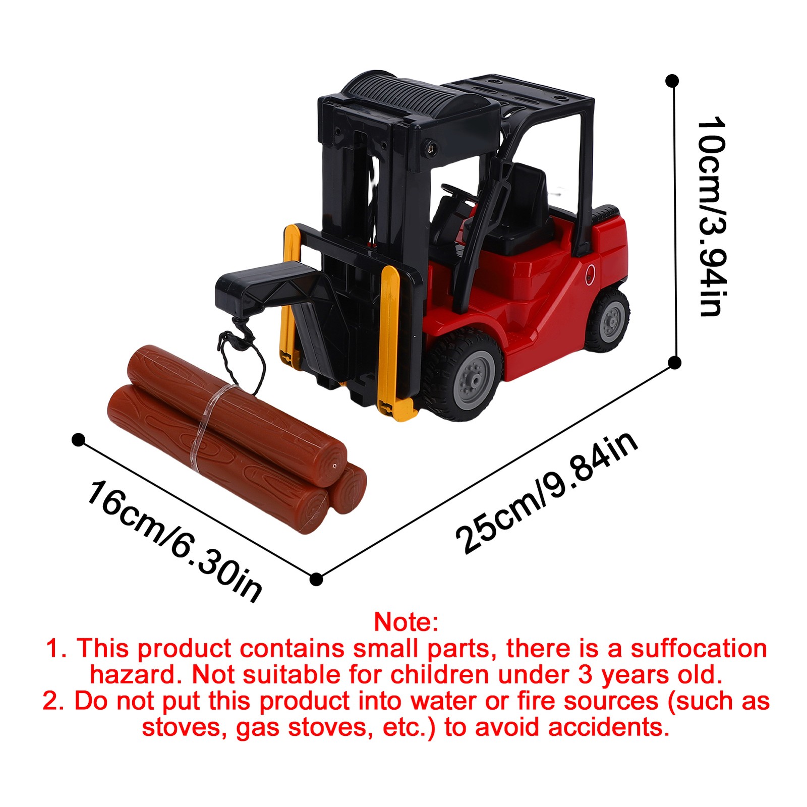 1/24 Scale Remote Control Forklift 2.4Ghz RC Construction Vehicle Toy With MJWU