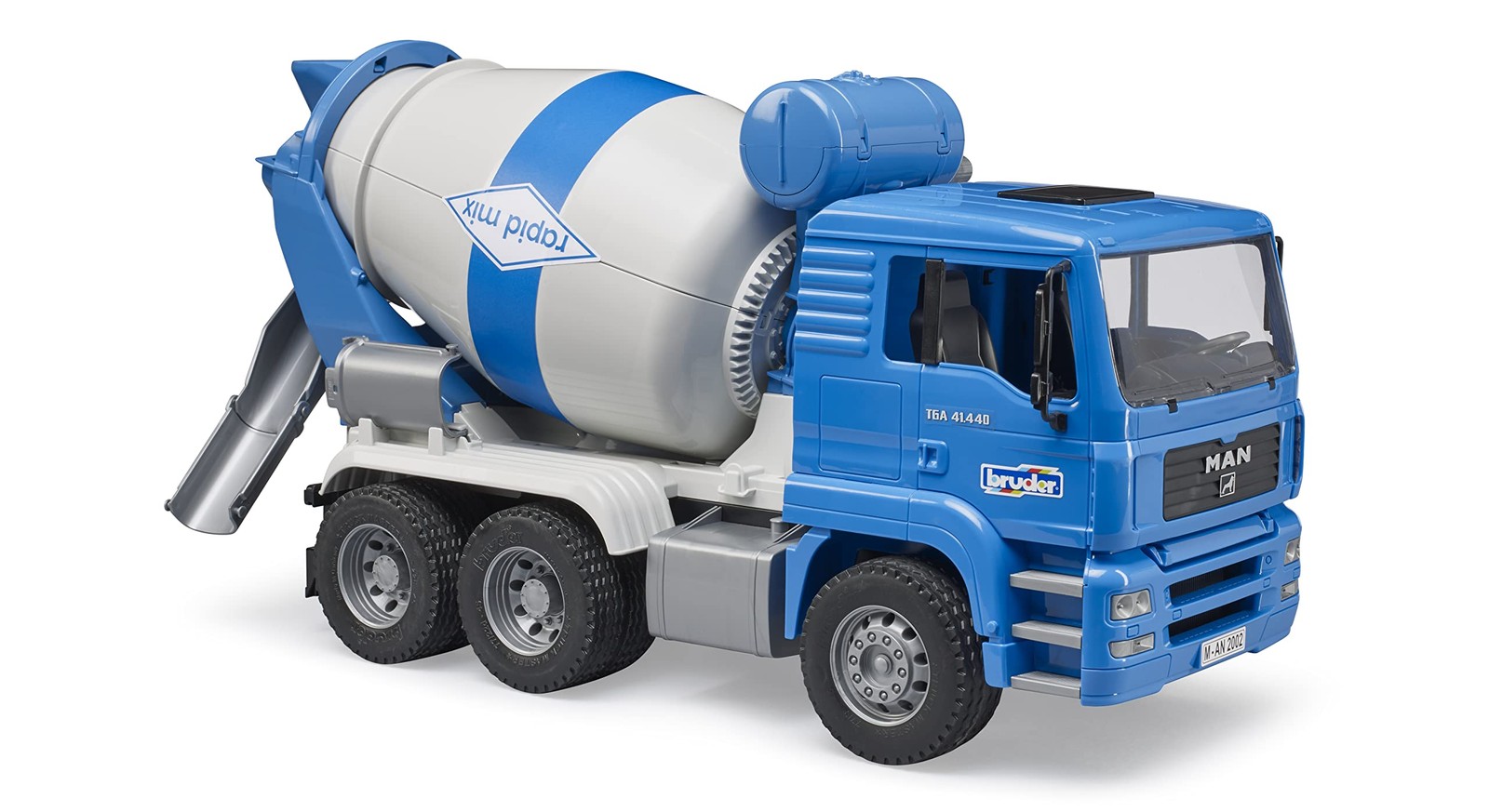 Bruder Man Tga Cement Mixer Truck Toy 1 16 Scale Interactive Construction Veh…
