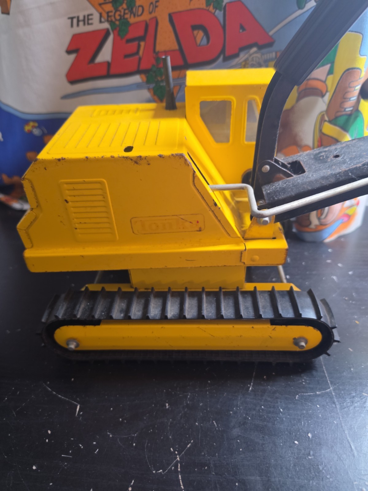 Vintage Tonka Toys Backhoe 1970s Huge 19″ Excavator Metal 70s Toy