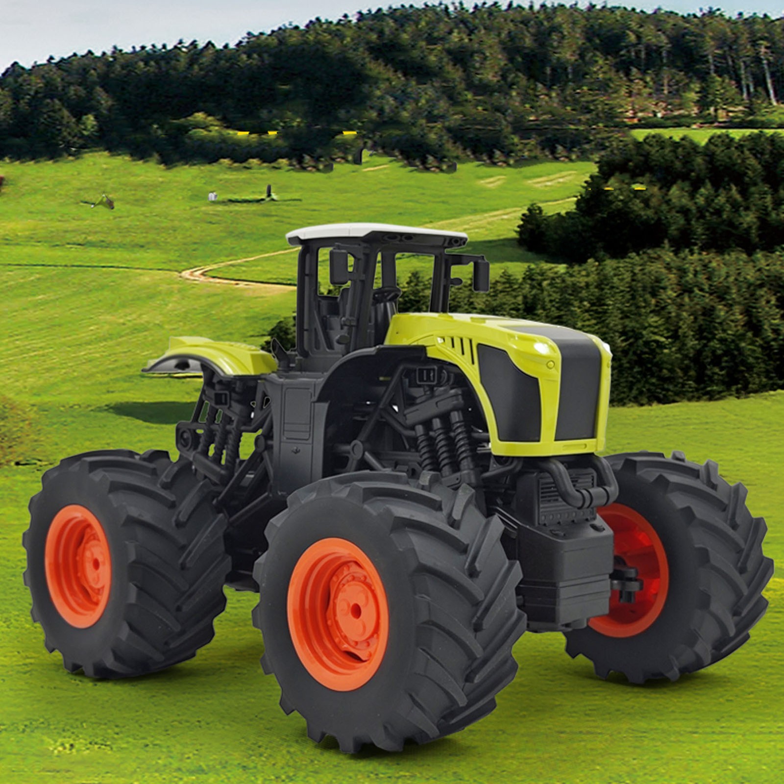 Rechargeable Farm Toy Tractor PC TPR Remote Control Tractor Toy For Indoor