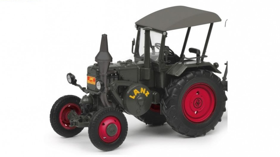 Schuco LANZ BULLDOG GREY DIECAST 1:32 Scale Model Tractor Sta…