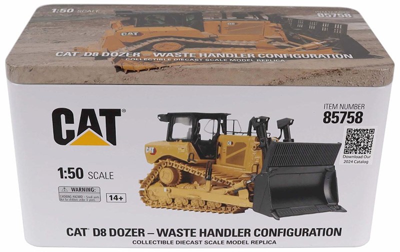 DieCast Masters 85758 1:50 CAT D8 Dozer Waste Handler Configuration Diecast