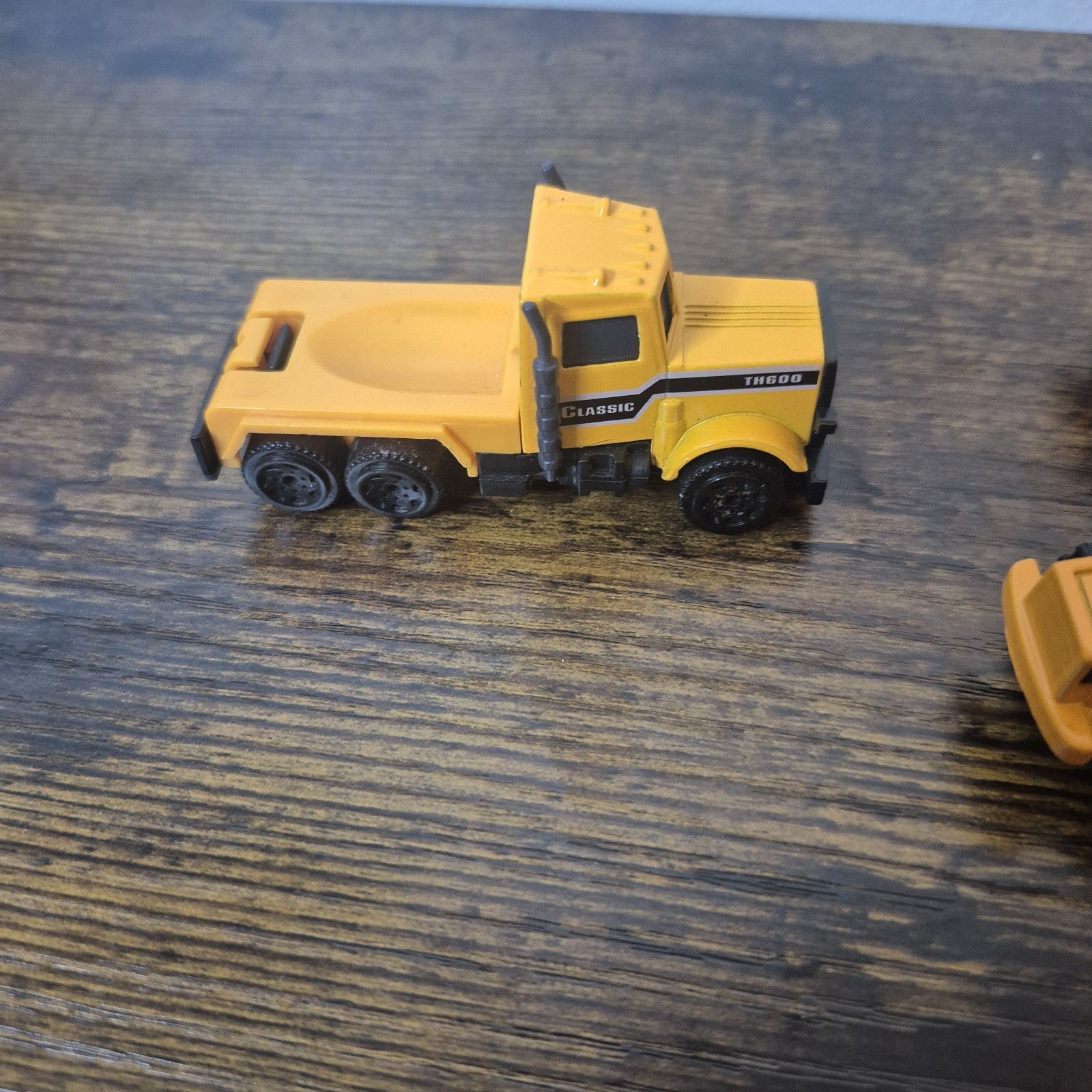 Lot of 3 Mini Die-Cast & Plastic Logging Construction Vehicles Log Loader Truck