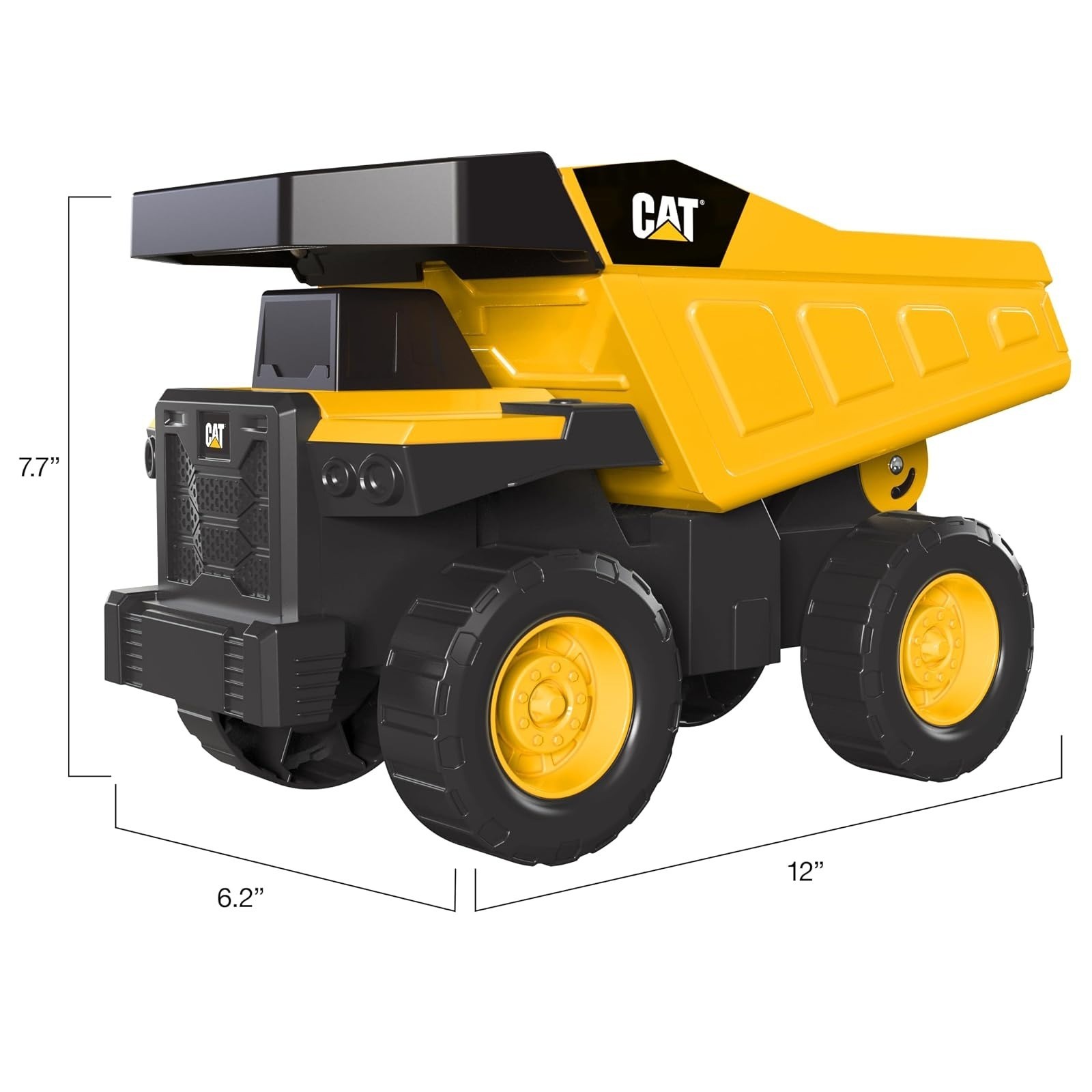 Cat Construction Toys, Real Steel Dump Truck – 12” Heavy Duty Steel Construction