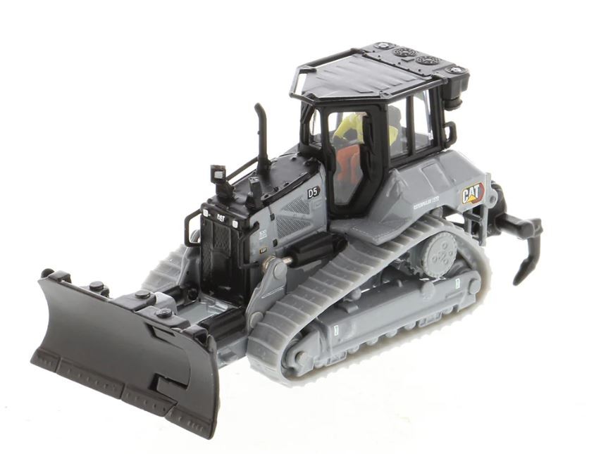 DIECAST MASTERS,Grey construction machine with folding blade – CATERPILLAR 10…