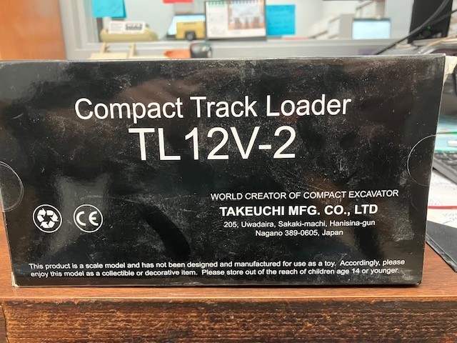 Takeuchi 1/24th Scale Diecast TL12V-2 Rubber Track Skid Steer Loader