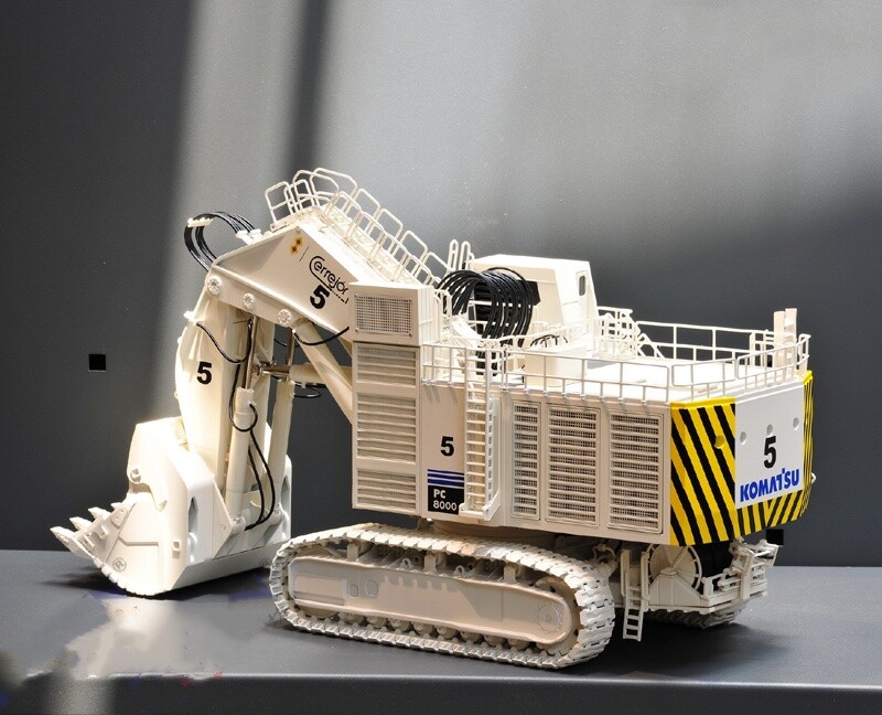 1:50 BYMO PC8000-6 Electric Shovel “Cerrejon” Excavator Equipment Diecast Model