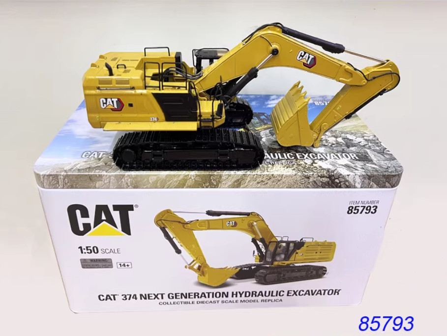 1:50 DM Cat 374 Next Generation Hydraulic Excavator Machinery Diecast Model