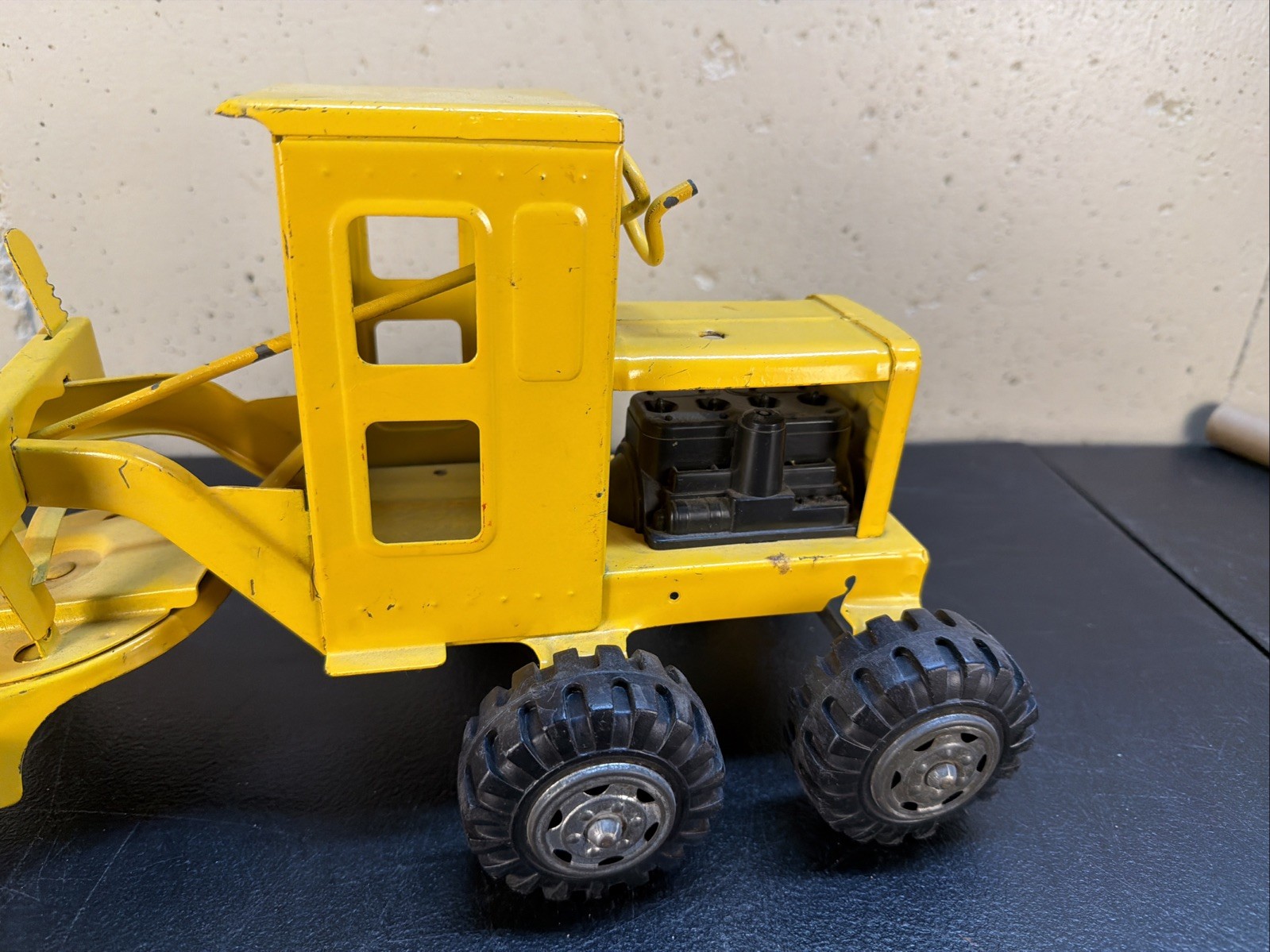POWER GRADER – TONKA Vintage 1970’s Tonka Yellow Die Cast Metal – RARE! CLEAN