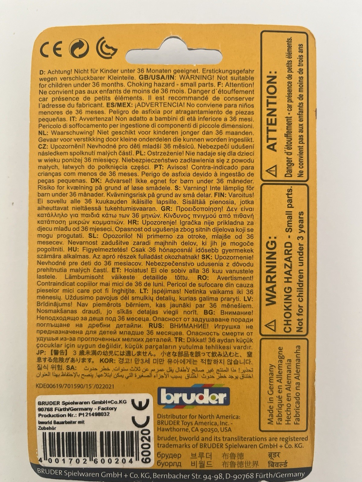 Bruder Construction Worker with Accessories