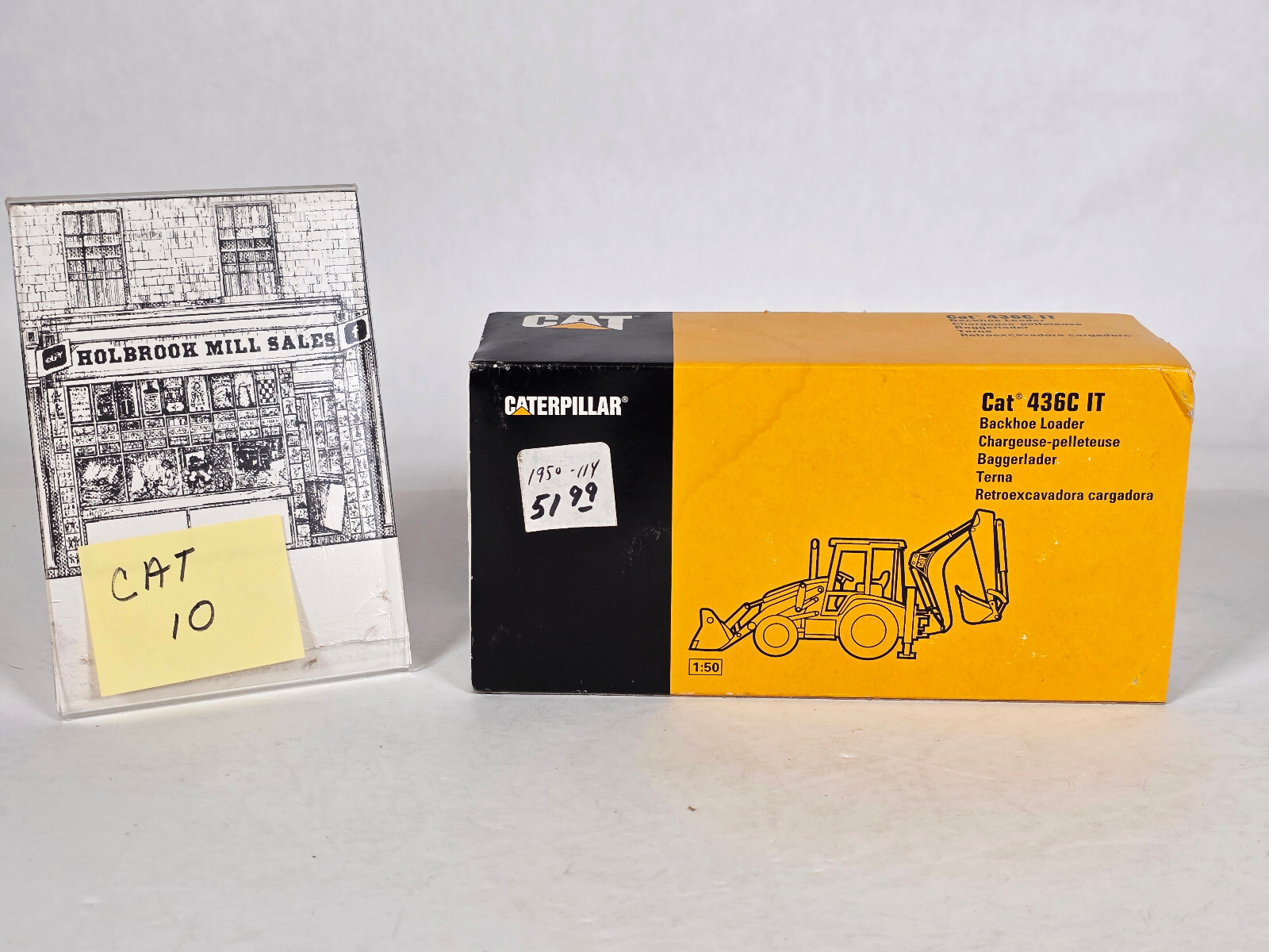 NZG No. 429/1 No. 430 • Caterpillar • CAT 436C IT Backhoe Loader • 1:50 Scale
