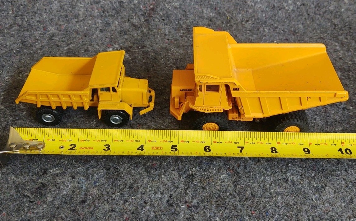 5 Pc Diecast Dump Truck/Loader Lot Euclid R85 B 1:50 Scale NZG CAT 988B 773B Etc