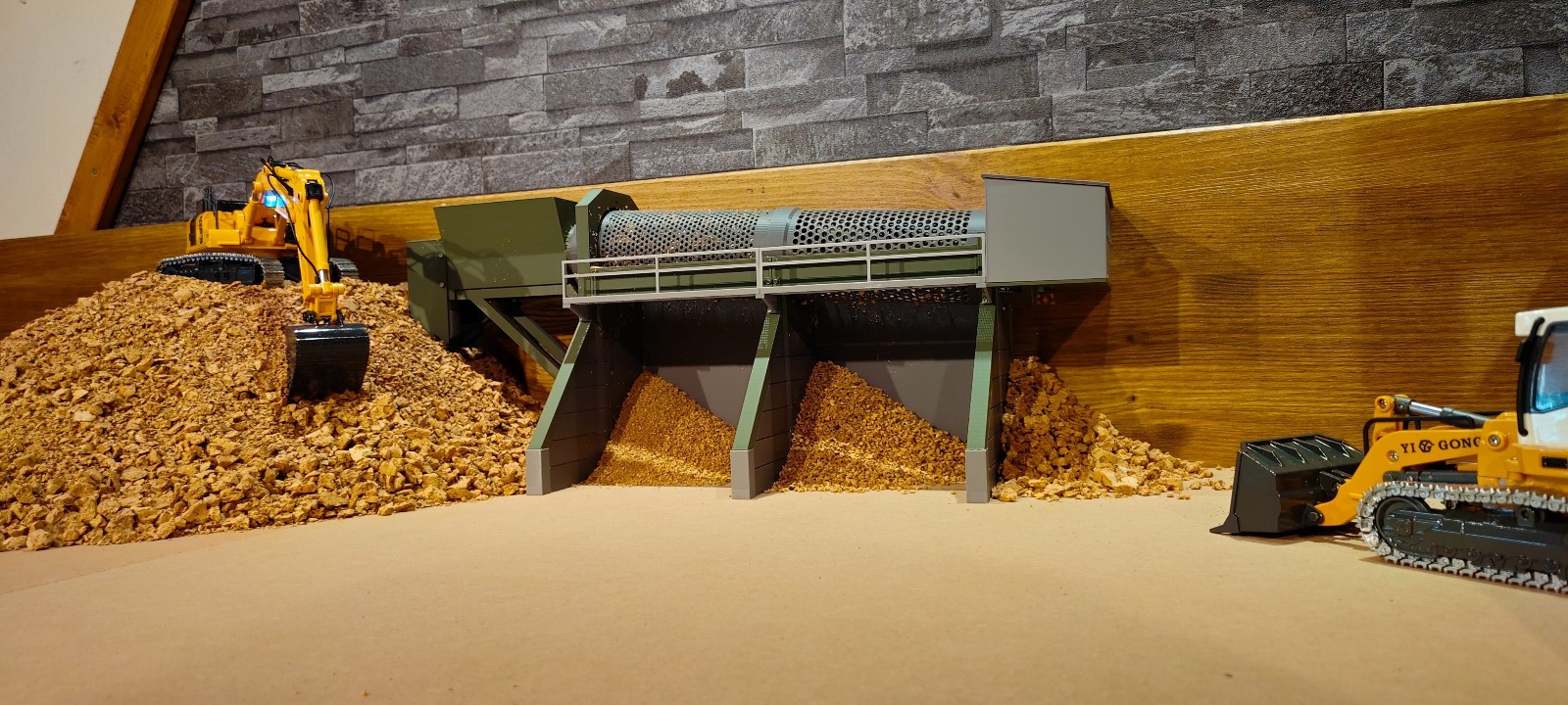CT3D Design CT 134M Screening 1:50 Drum Screening Plant RC Drum Screening System