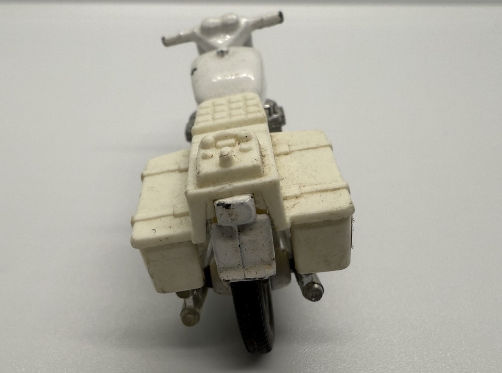 Vintage Matchbox Lesney Toy No 33 Honda 750 White Police Motorcycle Bike