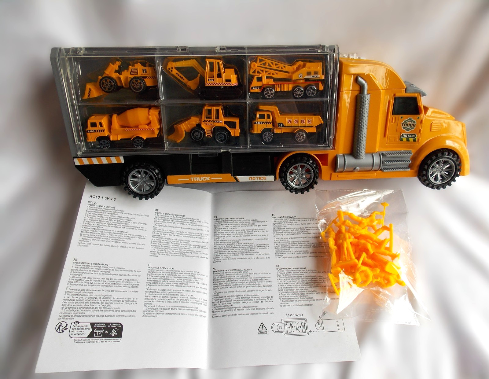 Construction Vehicle Carrier Truck Joyin Toy Set