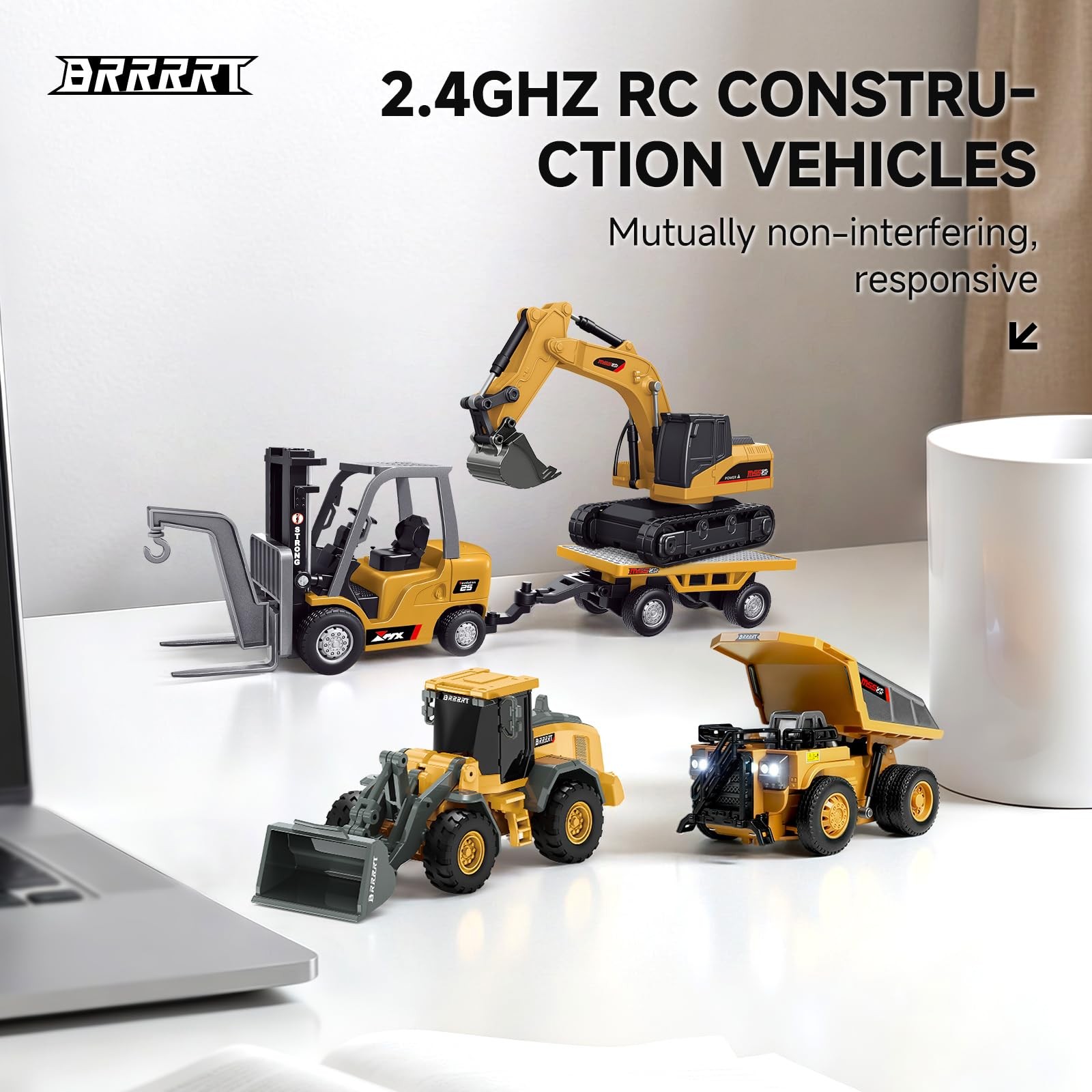 Bulldozer Control Remoto Escala 1 64 Recargable Para Niños Pro