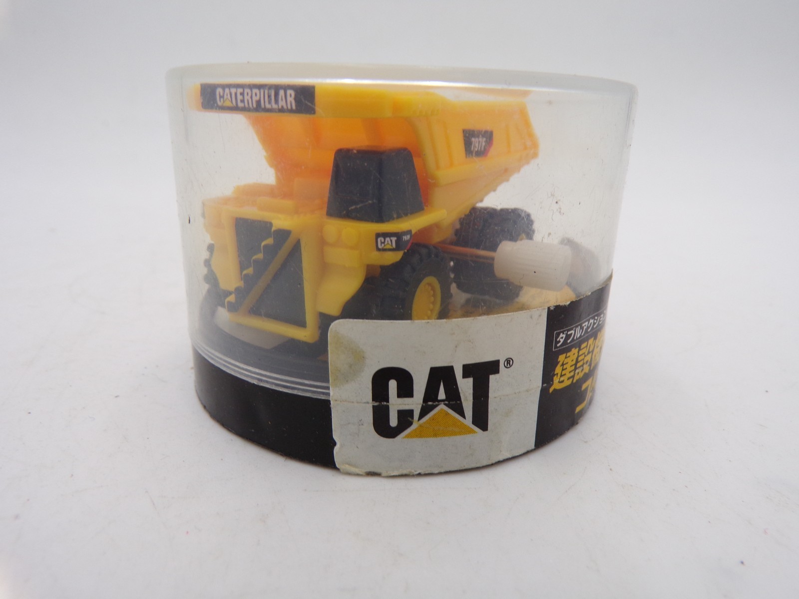 Japan Exclusive Wonda Caterpillar Wind Up Mini Dump Truck MISB