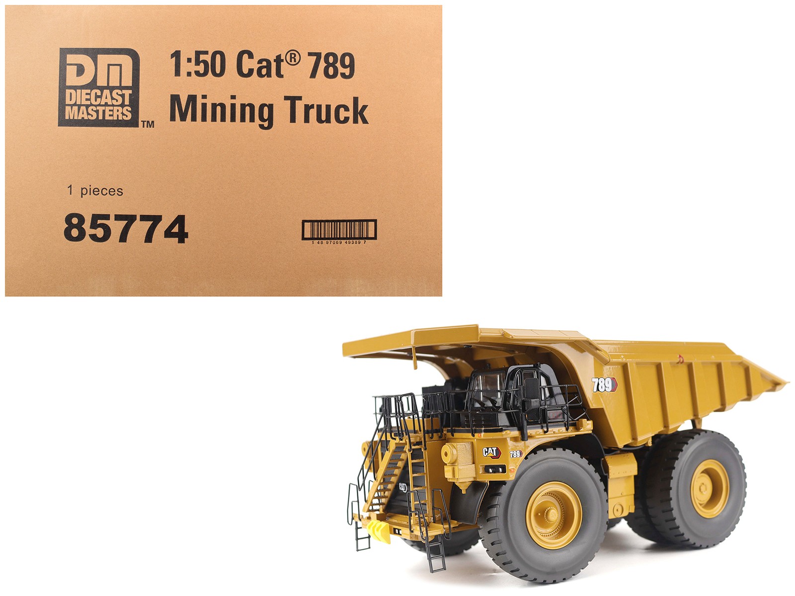 CAT Caterpillar 789 Mining Truck Yellow Series 1/50 High Line by Diecast Masters
