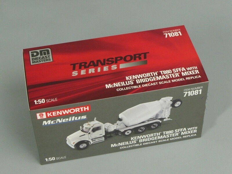 1/50 DM T880SFFA MC Cement Mixer Truck Construction Machine Diecast Model Gift