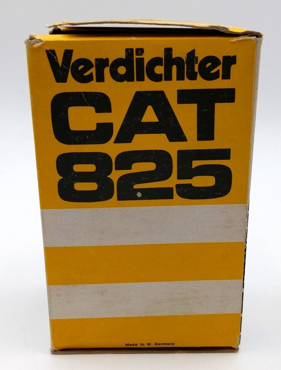 NZG 135 1:50 Scale Diecast Caterpillar 825 Compactor – Yellow/Box