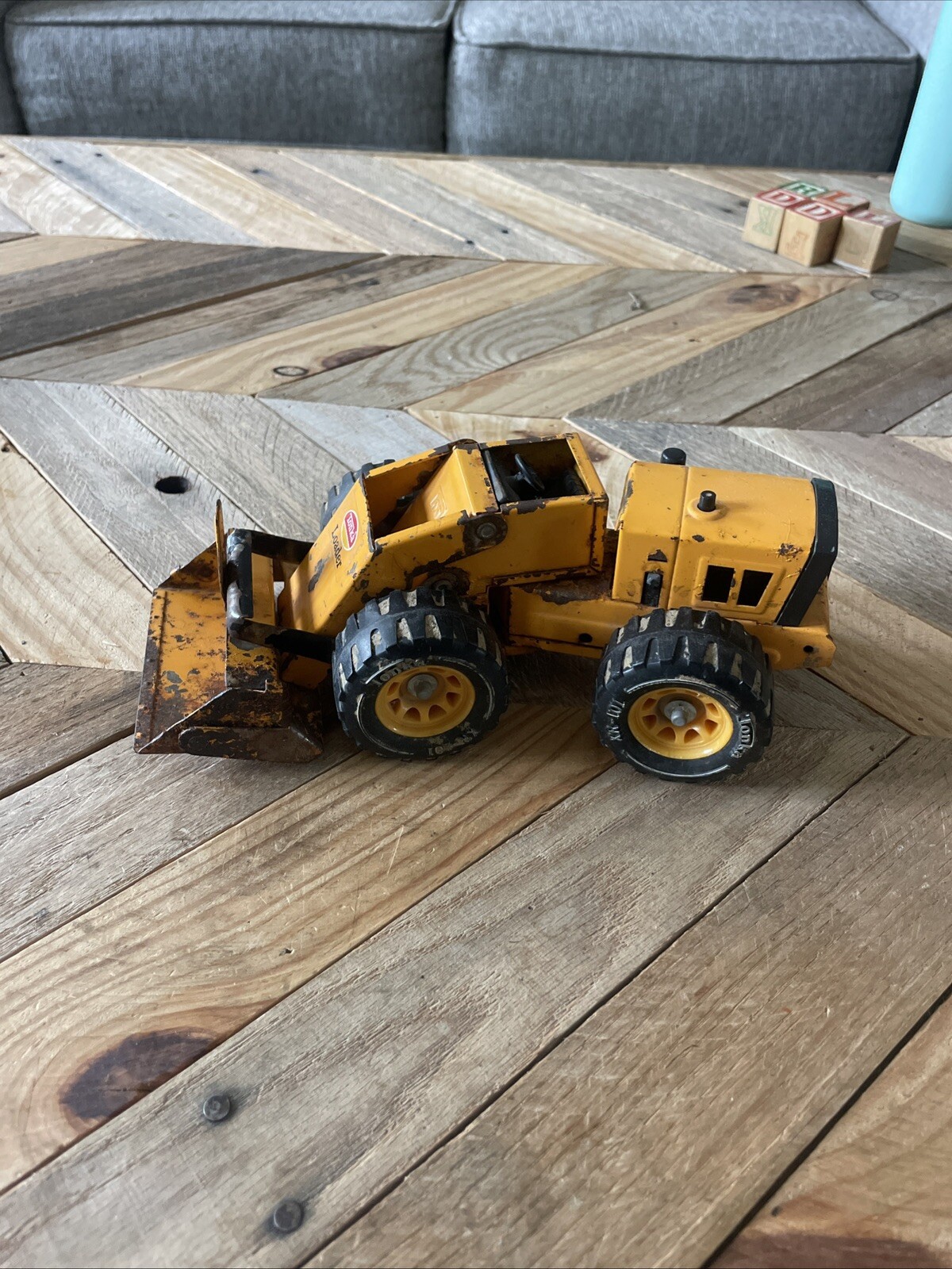 Vintage 70’s Tonka Front End Loader Pressed Steel XR-101 Tires Made In USA