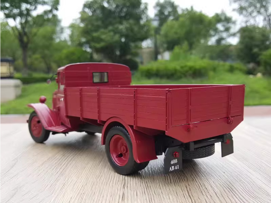 1:24 MAQMADON 1952 U23 Pickup Truck Construction Vehicle Diecast Metal Model Red