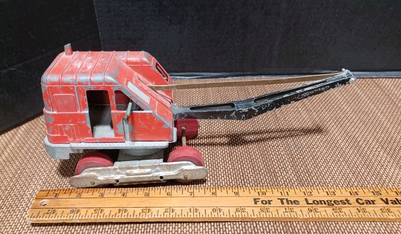 Vintage Hubley Steam Shovel Excavator Wood Wheels Steel Made In USA