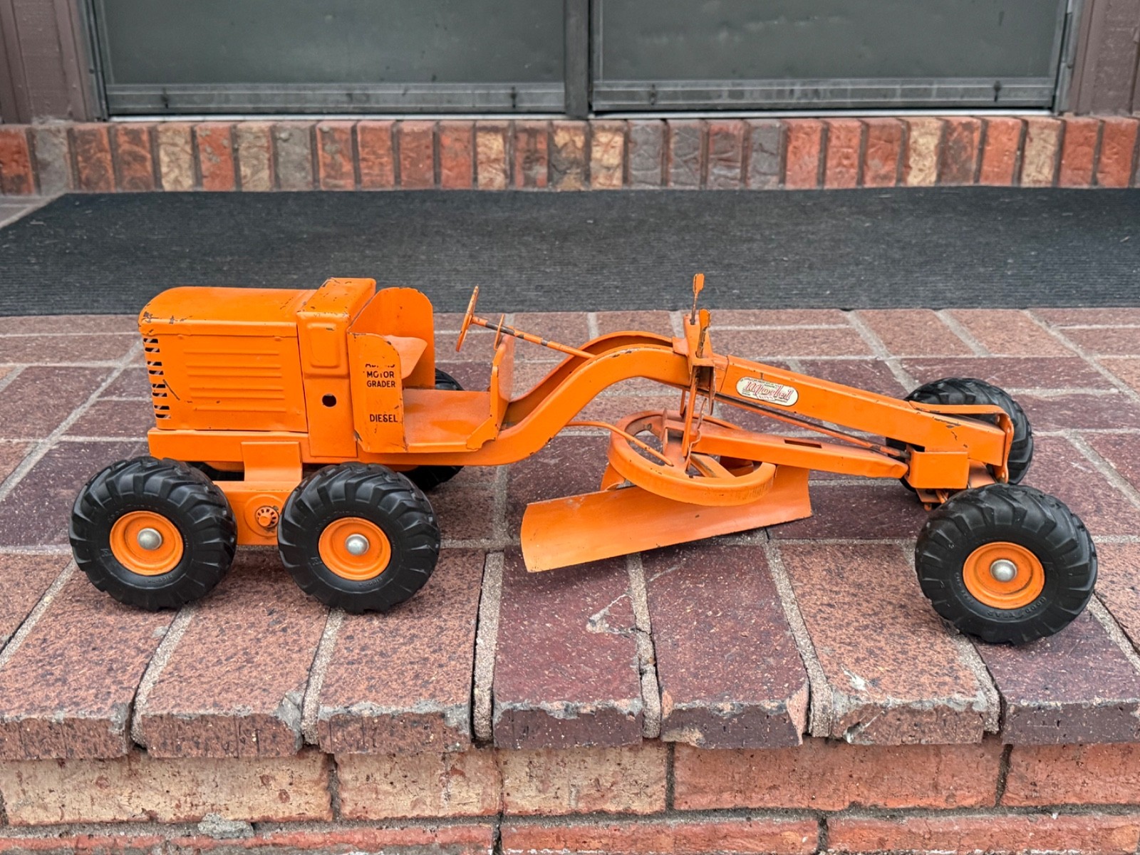 Doepke Model Toys Adams Road Grader Diesel Motor Steel 1950’s Vintage