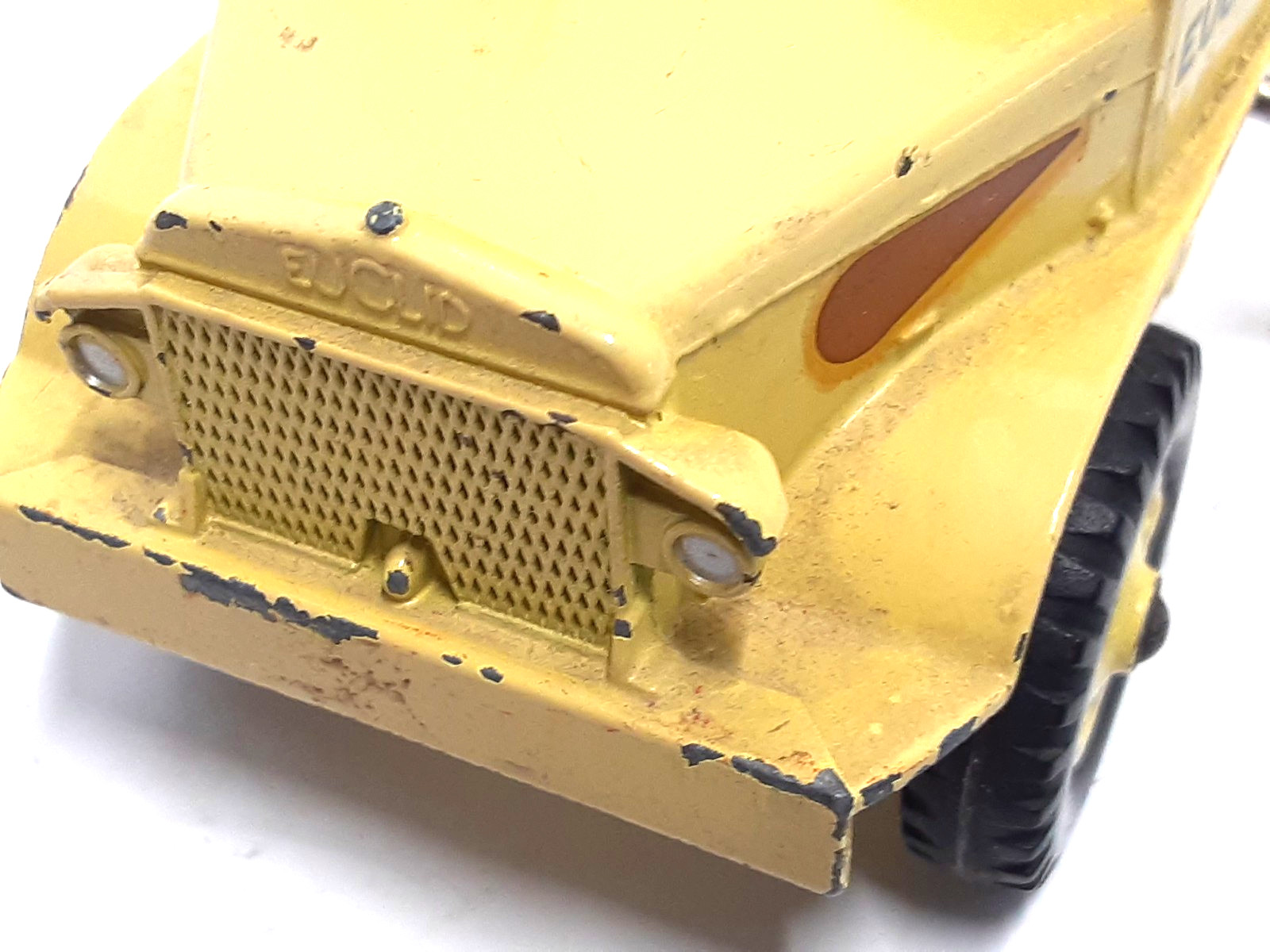 Vintage~Dinky Super Toys Euclid Dump Truck # 965~5-3/4″ Long, 1959-1961
