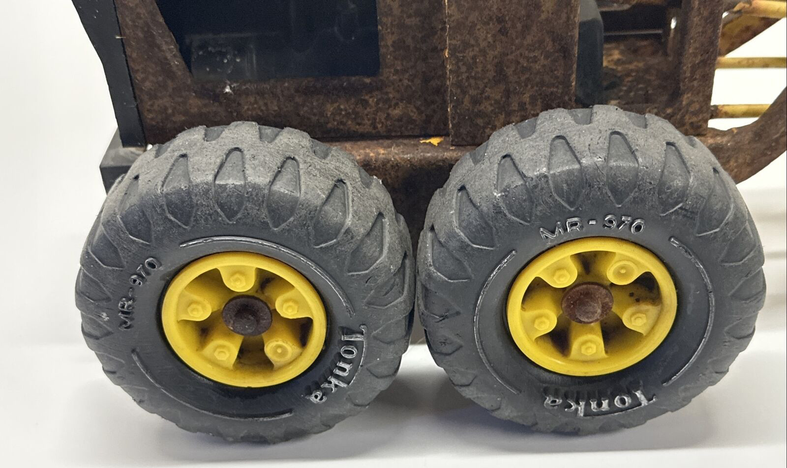 Vintage Tonka Road Grader 1960s? 70’s? Toy Pressed Metal Yellow Approx. 17” Long