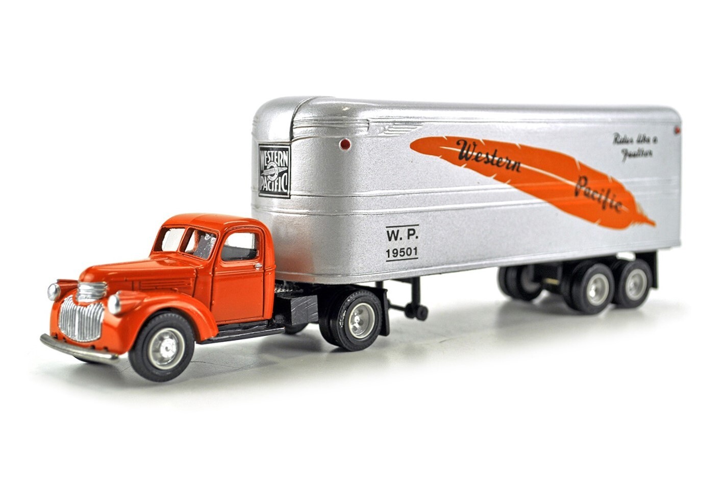 DeHanes 1803 Chevrolet 2 Ton Semi – Western Pacific RR 1/55 Die-cast LN