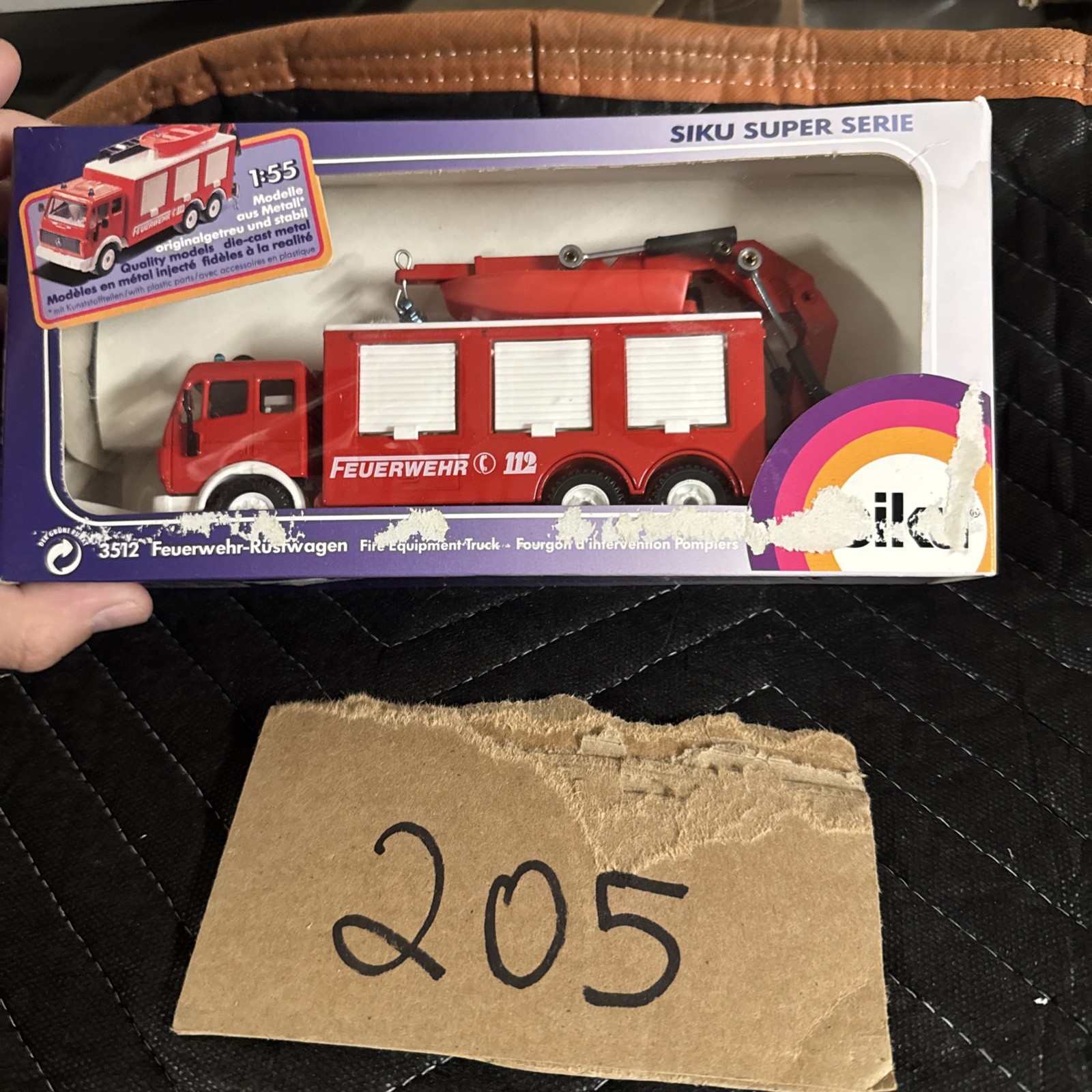 SIKU 3512 ‘FEUERWEHR-RUSTWAGEN FEUERWEHR FIRE EQUIPMENT TRUCK’ 1:55. MIB/BOXED.