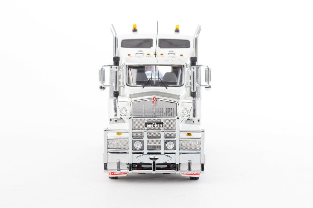 Kenworth T909 Prime Mover Truck – White/Black Drake 1:50 Scale Model #Z01472 New