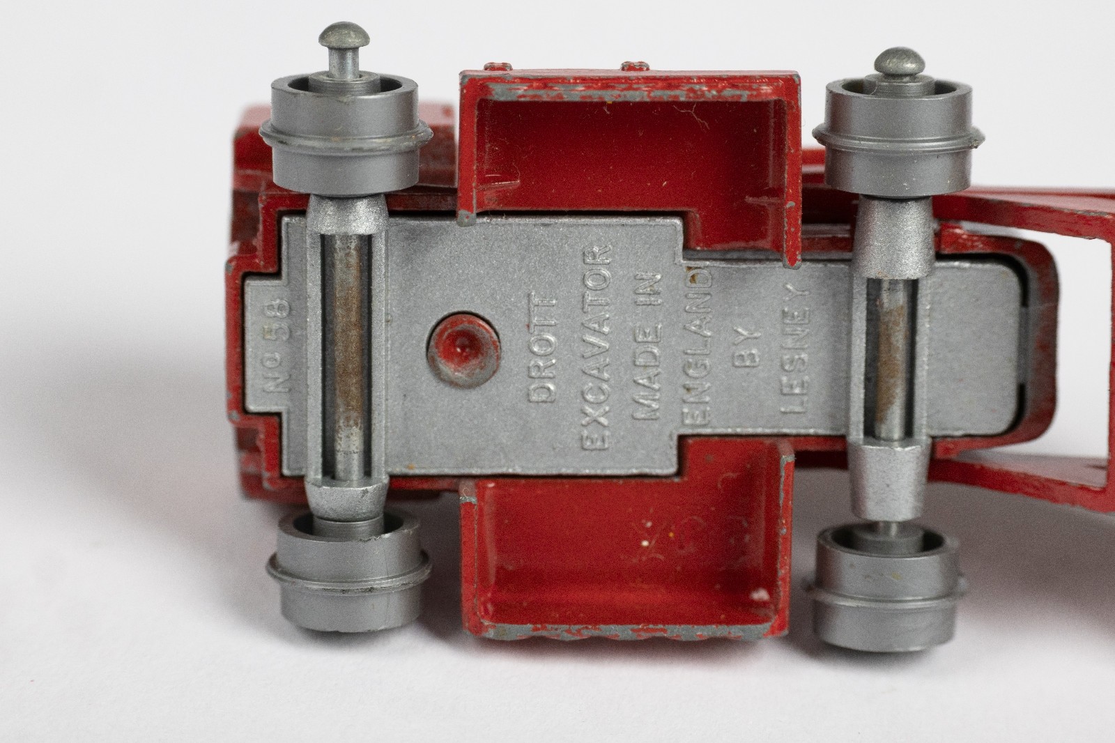 Vintage Matchbox LESNEY Drott Excavator No. 58 Gray Wheels Made in England