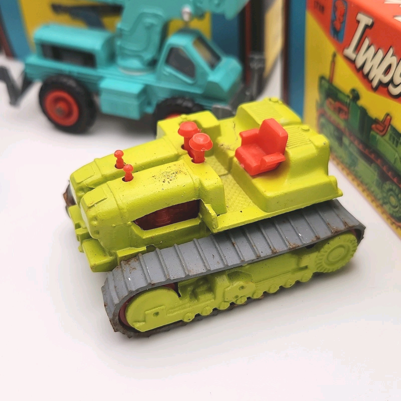 Lone Star Impy Super Cars Lot #25 Tractor #33 Crane #34 Euclid Tractor NIB Cond