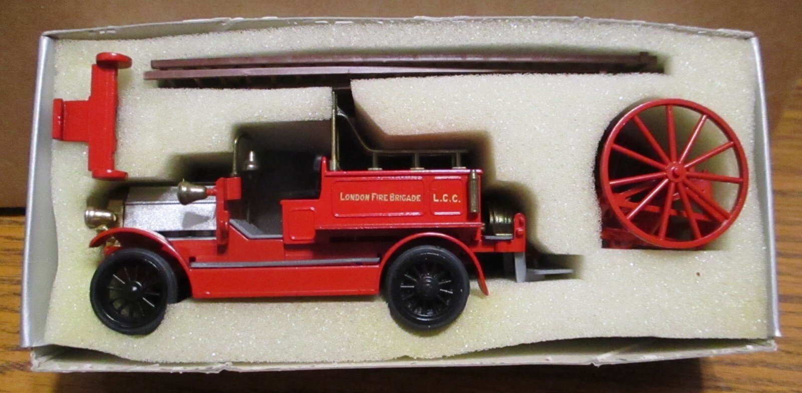 Conrad #1025 London Fire Brigade LCC Truck Engine 1:43 W. Germany Die Cast Metal