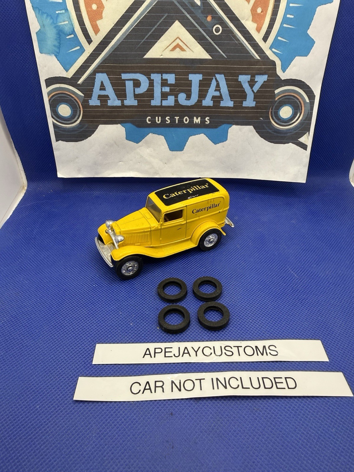 1 new set of tires (4 items) ertl 1:64 ish 1932 ford panel delivery vintage