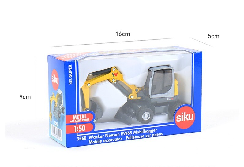 SIKU 1:50 Wacker Neuson EW65 Mobile Excavator Diecast Model SK3560