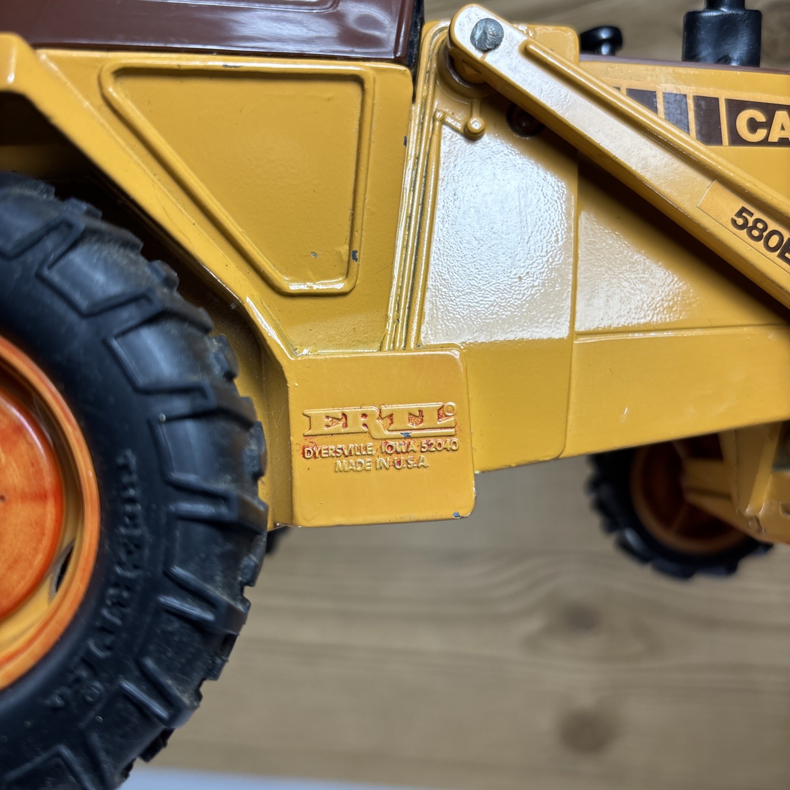 Vintage Ertl Case 580E Super K Backhoe Construction King