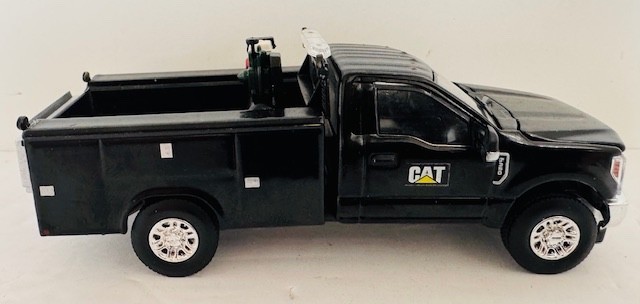 1:50 Ford F350 Road Service Truck Black Work Bed Custom Caterpillar Decals