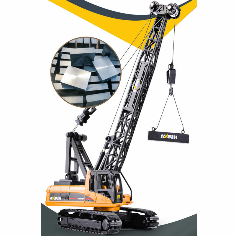 1/50 Crane Toy Construction Equipment Model Metal Diecast Engineering Vehicle