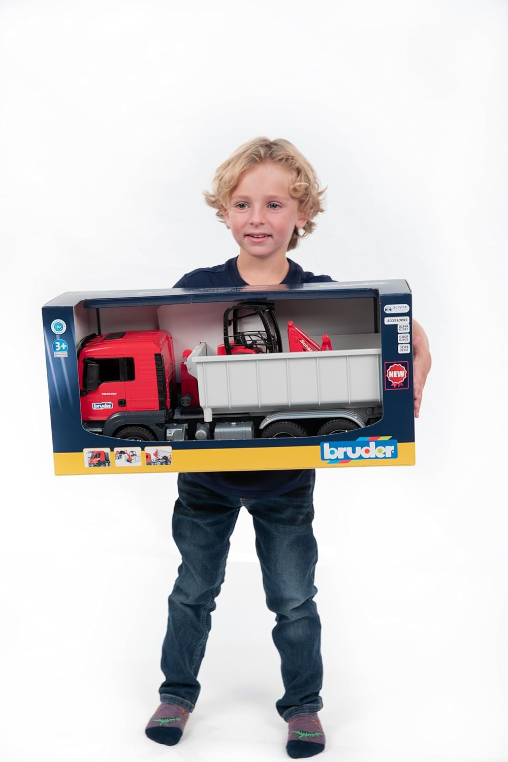 03767 Man TGS Truck with Roll Off Container and Schäffer Compact Loader 2630