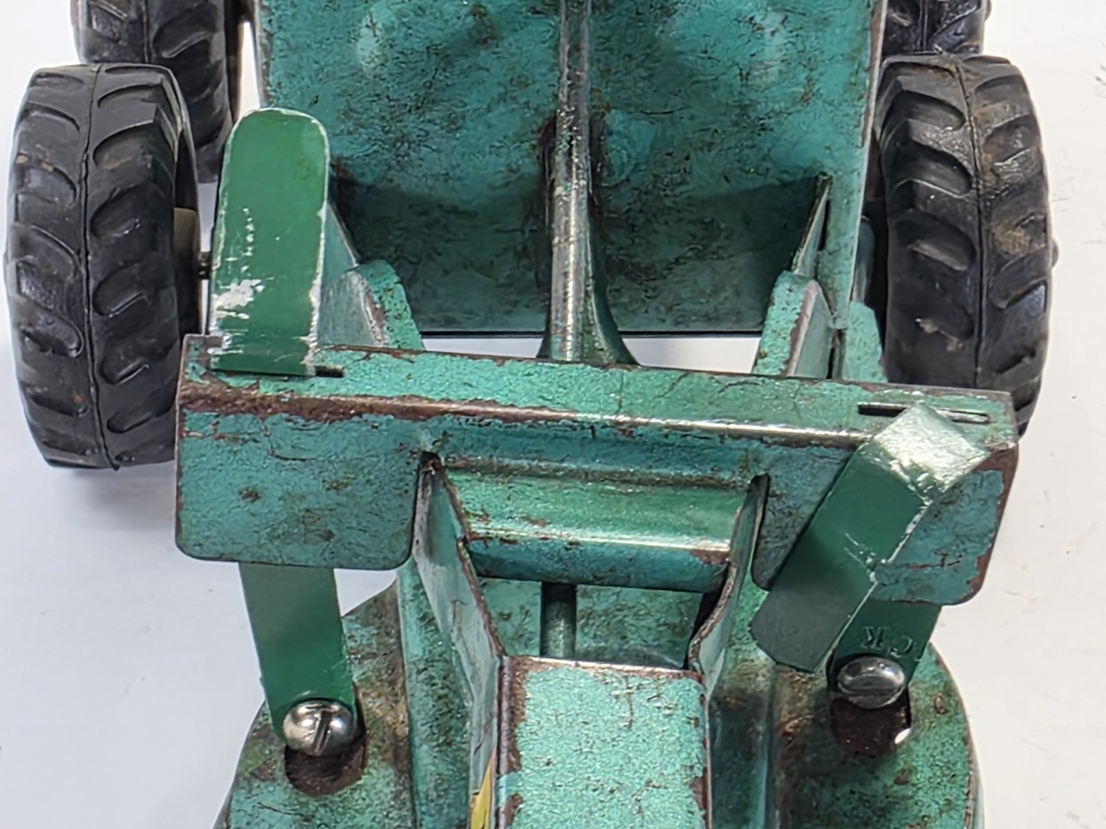 Vintage 1950’s Marx, Power Grader, Steel Toy, Good Condition, Green