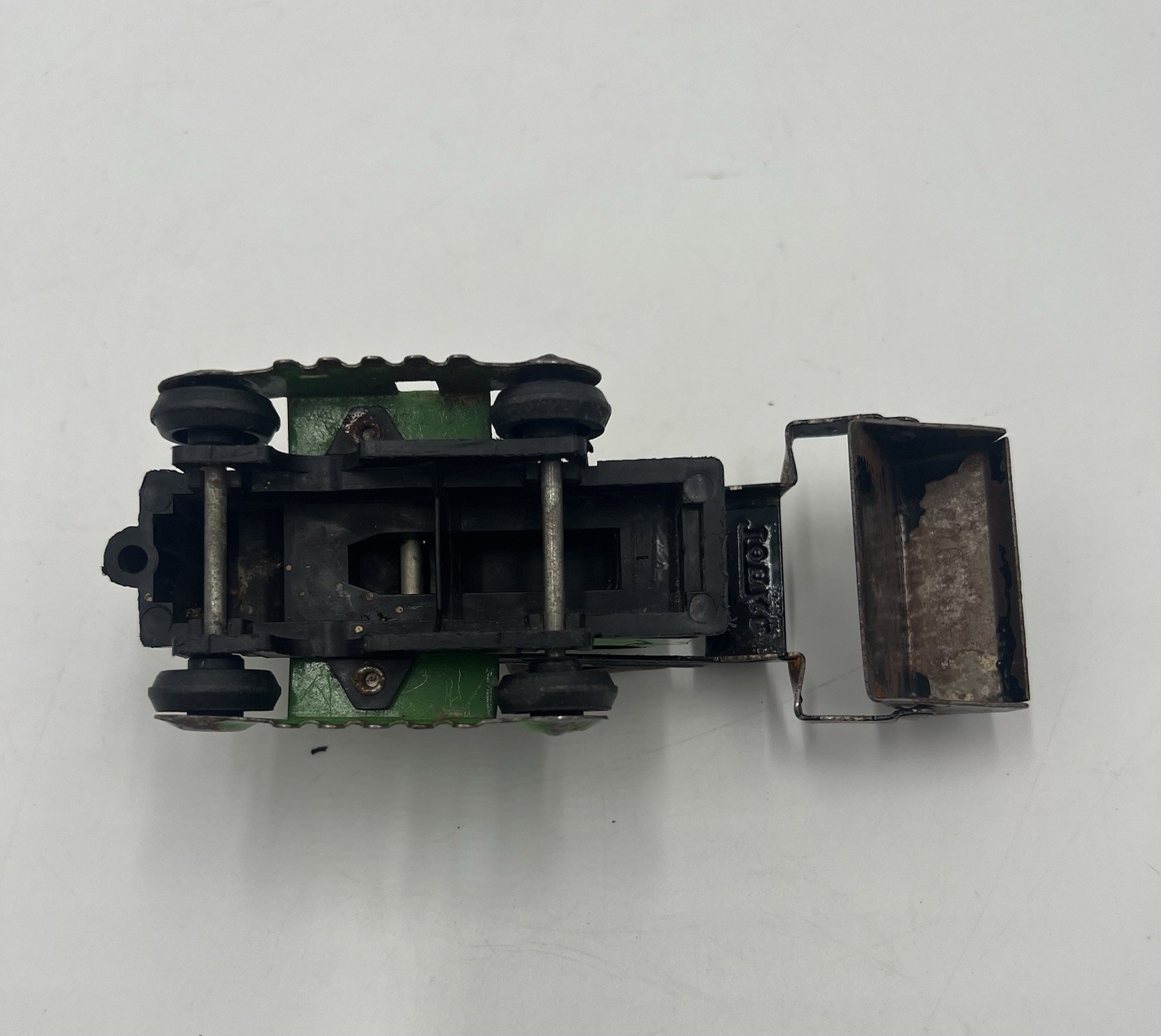 Vintage Green Tonka Construction Equipment Pressed Steel Bulldozer As Is Read